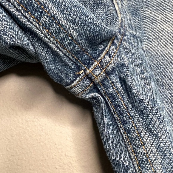 Agolde | Raw Hem Cropped Straight Leg Distressed Jeans Sz 26 - Picture 5 of 8